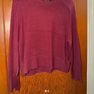 Truth Women's Deep Red Crew Neck Sweater